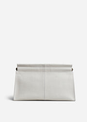 Large Leather Clutch - Ivory - CO Collections